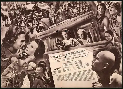 Filmprogramm IFB Nr. 1430, Der letzte der Mohikaner, Randolph Scott, Binnie Barnes, Regie: George B. Seitz