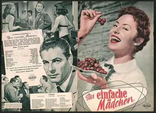 Filmprogramm DNF, Das einfache Mädchen, Caterina Valente, Rudolf Prack, Ruth Stephan, Regie: Werner Jacobs