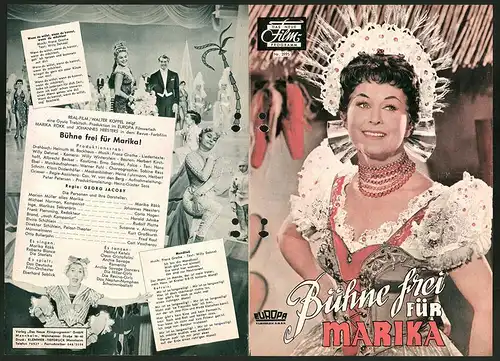 Filmprogramm DNF Nr. 3995, Bühne frei für Marika, Marika Rökk, Johannes Heesters, Regie: Georg Jacoby