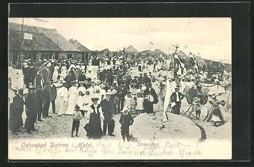 AK Dahme / Holstein, Menschenmengen beim Strandfest