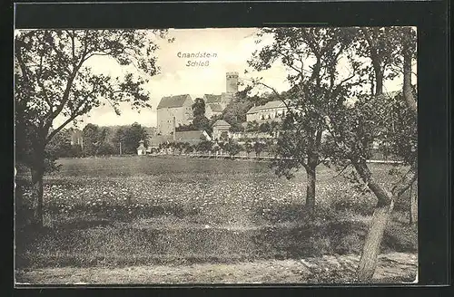 AK Gnandstein, Blick zum Schloss