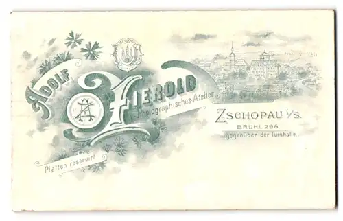 Fotografie Adolf Zierold, Zschopau i. S., Brühl 296, Ansicht Zschopau i. S., Stadtansicht