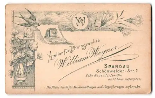 Fotografie William Wegner, Berlin-Spandau, Schönwalderstr. 2, Plattenkamera - Fotoapparat