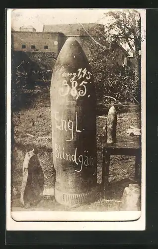 AK Englischer Blindgänger, Munition