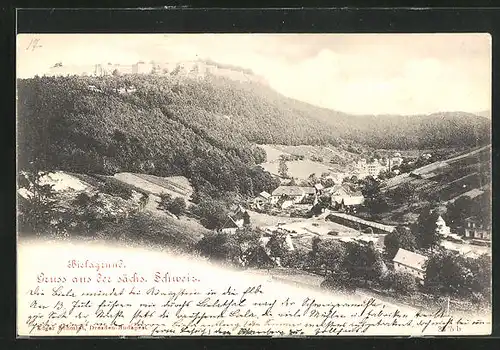 AK Bielagrund, Ort zum Fusse der Berge