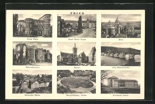 AK Trier, Porta Negra, Markt, Dom