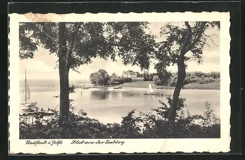 AK Neustadt / Holstein, Segelboote und Kurhaus