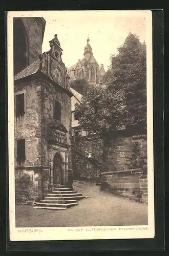 AK Marburg a. L., An der Lutherischen Pfarrkirche
