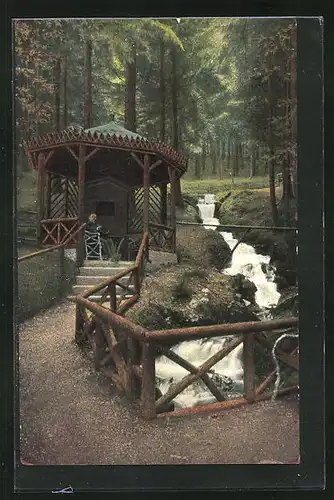 AK Goslar, Pavillon am Gosewasserfall