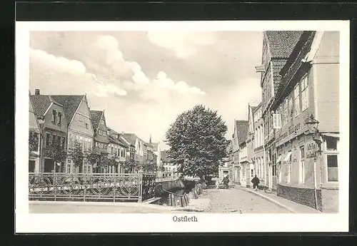 AK Buxtehude, Ostfleth mit Gasthaus