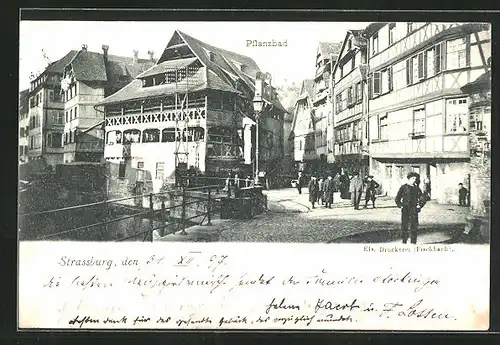 AK Strassburg, Pflanzbad, Ortspartie