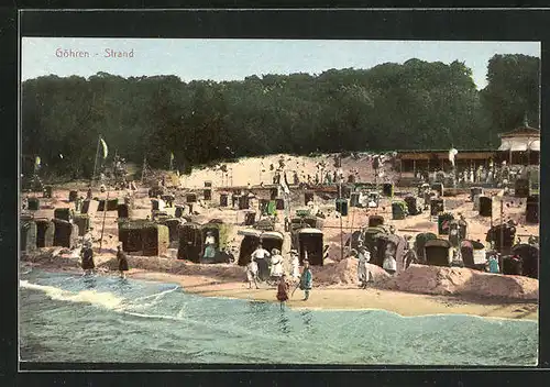 AK Göhren / Rügen, Strandpartie