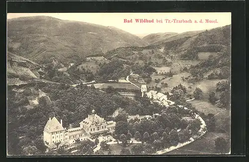 AK Bad Wildbad, Ortsansicht aus der Vogelschau