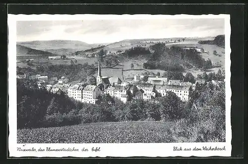 AK Waxweiler, Ortsansicht, Blick aus dem Weiherbösch