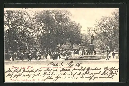 AK Kiel, Promenaden-Concert im Schlossgarten