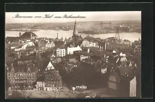 AK Kiel, Blick vom Rathausturm
