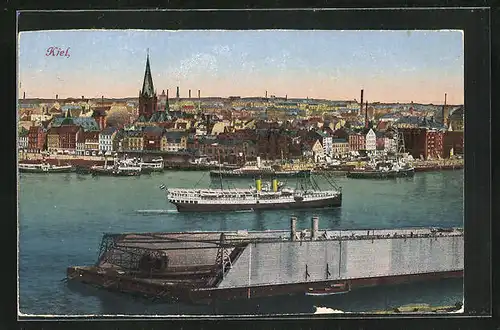 AK Kiel, Hafen aus der Vogelschau