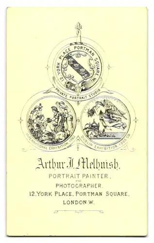 Fotografie A. J. Melhuish, London, 12, York Place, Portrait betagter Herr mit grauem Haar und Bart