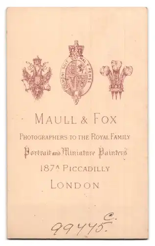 Fotografie Maull & Fox, London, 187A Piccadilly, Portrait stattlicher Herr mit grauem Haar im Anzug