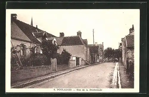 AK Poulaines, Rue de la Promenade