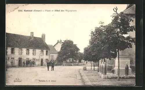 AK Sannat, Place et Hotel des Voyageurs