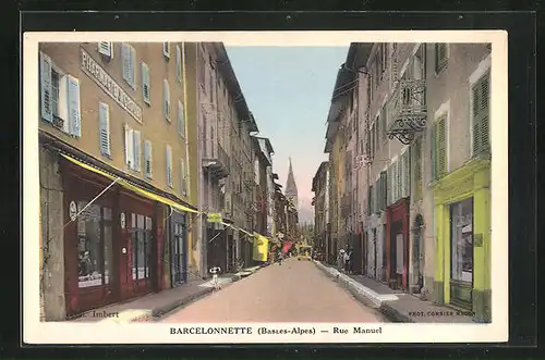 AK Barcelonnette, Rue Manuel