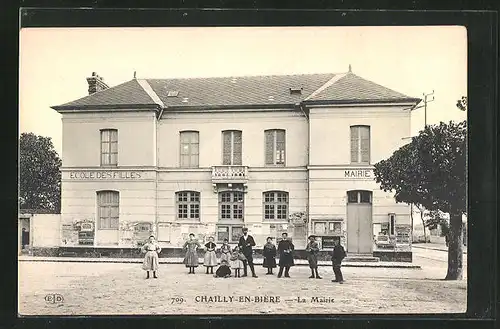 AK Chailly-en-Bière, La Mairie