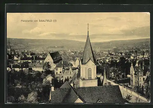 AK Saalfeld /Saale, Blick über die Stadt