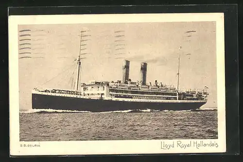 AK Passagierschiff S.S. Gelria, Lloyd Royal Hollondais