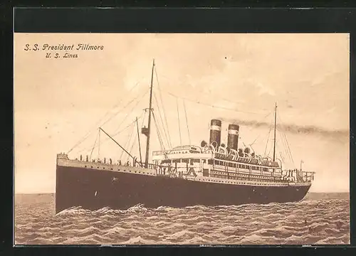 AK Passagierschiff der U.S. Line S.S. President Fillmore