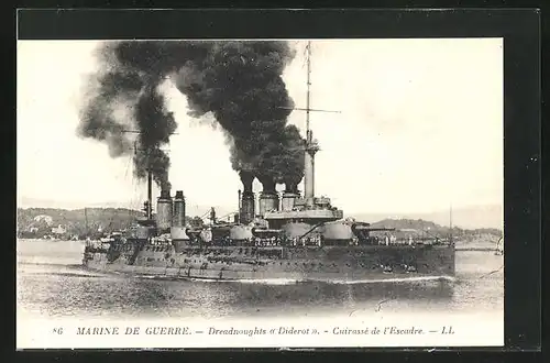 AK Cuirasse de l`Escadre Dreadnoughts Diderot