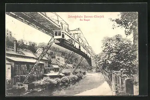 AK Schwebebahn Barmen-Elberfeld, Am Haspel