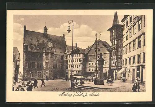 AK Marburg / Lahn, Marktplatz