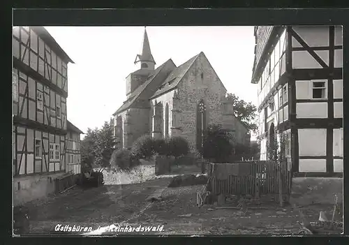 AK Gottsbüren / Reinhardswald, an der Kirche