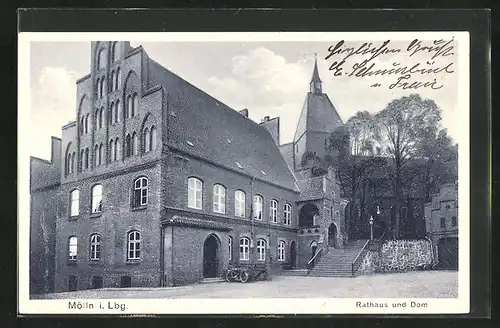 AK Mölln i. Lbg., Rathaus und Dom