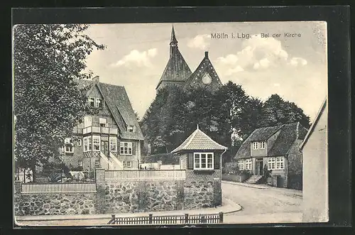 AK Mölln i. Lbg., an der Kirche