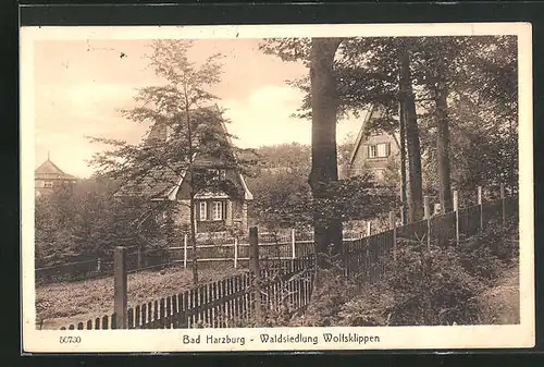 AK Bad Harzburg, Waldsiedlung Wolfsklippen