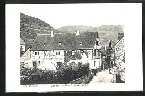 AK Carden /Mosel, Alte Häuserpartie
