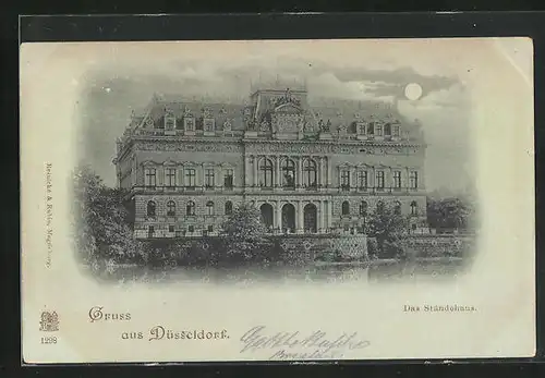 Mondschein-AK Düsseldorf, Das Ständehaus