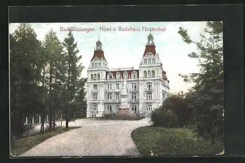 AK Bad Wildungen, Hotel und Badehaus Fürstenhof