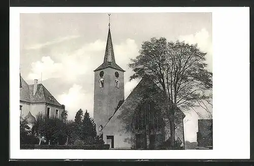 AK Kesselheim /Rhein, Katholische Pfarrkirche mit Pfarrkirche