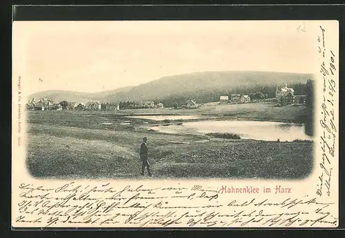 AK Hahnenklee / Harz, Panorama der Ortschaft