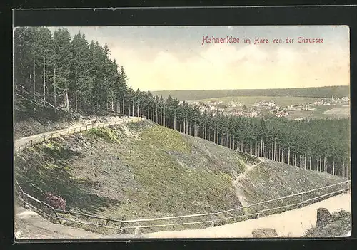 AK Hahnenklee / Harz, Blick von der Chaussee