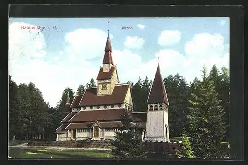 AK Hahnenklee i. H., Blick zur Kirche