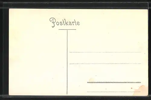 AK Goslar / Harz, Historisches Wandgemälde im Innern des Brusttuches, Zerstörung des Klosters auf dem Georgenberge