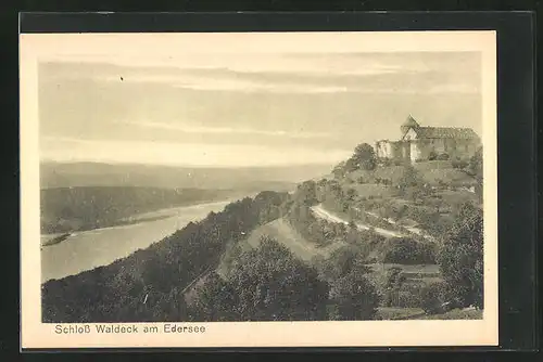 AK Waldeck / Hessen, Schloss Waldeck am Edersee