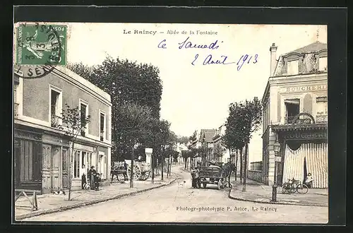 AK Le Raincy, Allée de la Fontaine