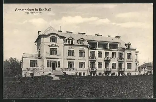 AK Bad Hall, Blick zum Sanatorium