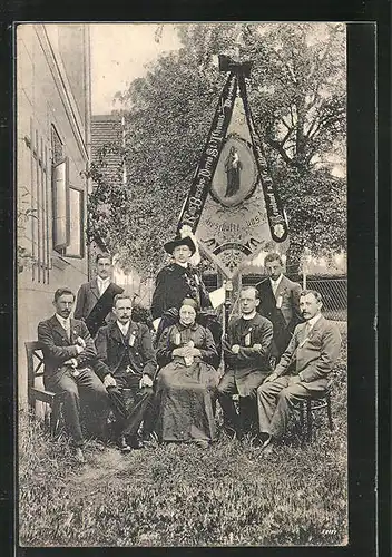AK St. Thomas /Hausruck, Erinnerung an die Fahnenweihe am 9. August 1914