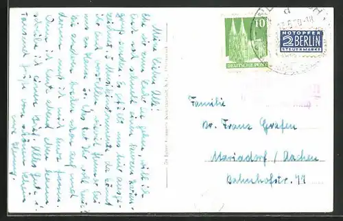 AK Landpoststempel Waldfrieden über Andernach